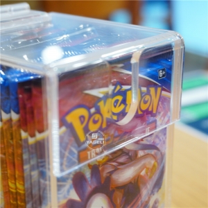 Pokemon acrylic booster pack display case box 