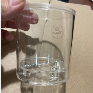 Wholesale round clear mini single acrylic rose flower boxes 