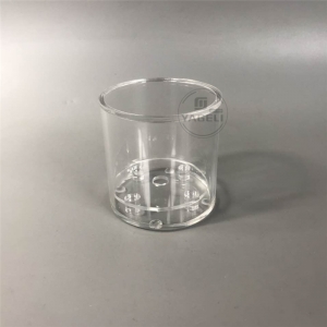 Wholesale round clear mini single acrylic rose flower boxes 