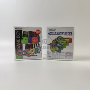 Wholesale sliding lid perspex acrylic Gameboy color game case 