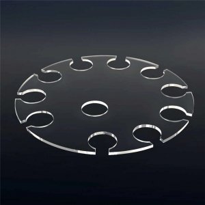 Customized clear acrylic stemware wine glasses rack trays wholesale 