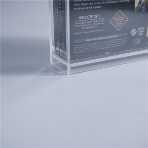 Wholesale sliding lid acrylic comic book display cases for collectibles 