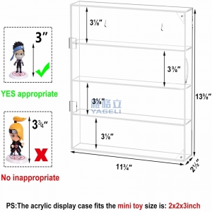 Wholesale large acrylic action figure case with door 