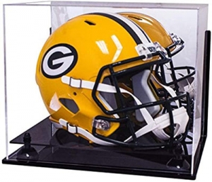 CLEAR ACRYLIC FULL SIZE HELMET DISPLAY CASE 