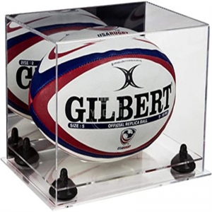 ACRYLIC LUCITE RUGBY DISPLAY CASE 