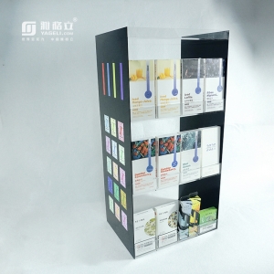Removable sign holder smoke shop large acrylic e cigarette vape display rack 