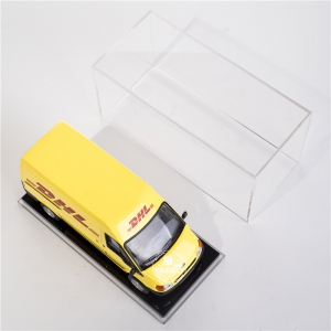 acrylic model car display case with black base 