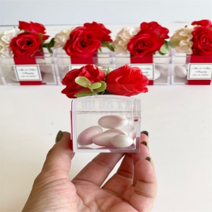 Clear acrylic favors box candy bin 