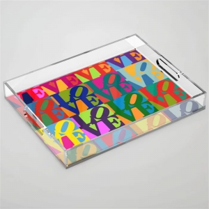 decorative acrylic serving tray