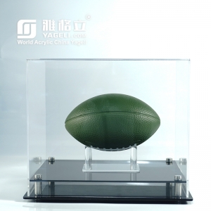 Wholesale clear acrylic mini football basketball display case 