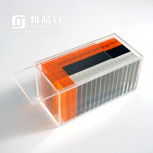 Wholesale acrylic neon tumbling tower blocks set with box 