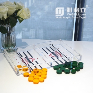 Transparent acrylic foosball winner sling puck game board set 