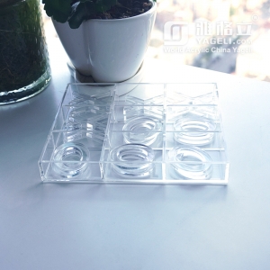 Luxe clear lucite acrylic tic tac toe board games 