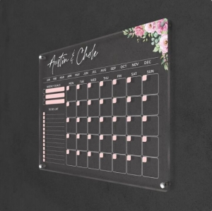 custom magnetic acrylic calendar board 