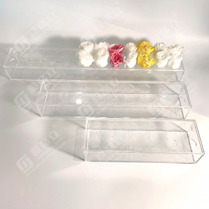 Flower Vase Acrylic Rectangular Floral Centerpiece 