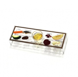 acrylic Lucite Raised Rosh Hashanah Simanim Tray 