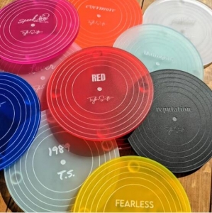 Taylor Swift Albums Acrylic Coaster Set Coasters 