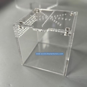 Clear Acrylic Reptile Tarantula Breeding Enclosure Case 