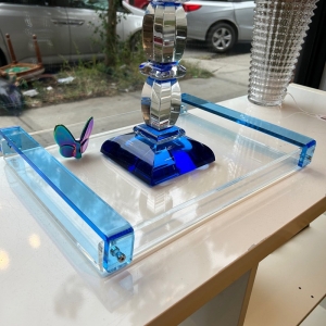 acrylic Judaica Challah plates Board tray 