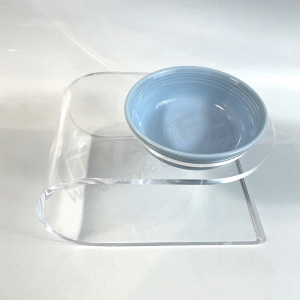 Custom Acrylic Pet Bowl Stand with Bowls Small 