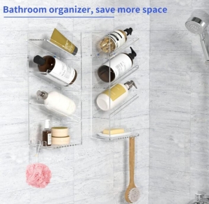 Acrylic Shower Shelves for Bathroom Organizer 
