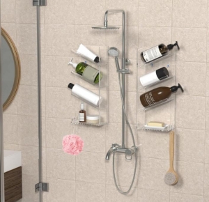 Acrylic Shower Shelves for Bathroom Organizer 