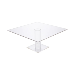 manufacturer square tiered acrylic cake stand for party 