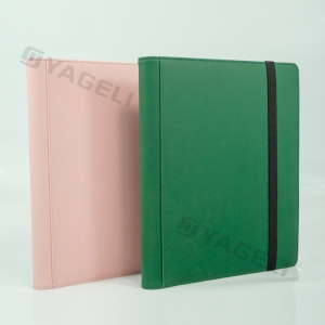 Premium Leather Trading Card Binder with 12 Pockets 
