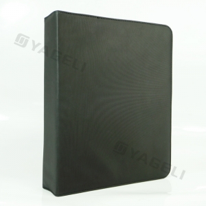 high quality 9 pocket leather trading card binder 