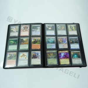 Premium Leather Trading Card Binder with 12 Pockets 