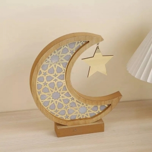Acrylic Crescent Decoration Eid home 