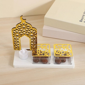 Islamic Muslin acrylic eid moon star tray 