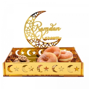 acrylic ramadan karim calligraphy tray 