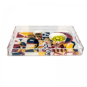 acrylic Ramadan Arabic Pattern Tray 