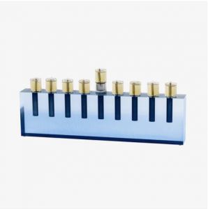 jewish hanukkah lucite oil menorah 