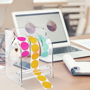 Acrylic Sticker label Organizer Dispenser Stand 