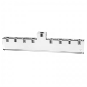 Custom colored Judaica Hanukkah lucite menorah chanukiah 