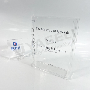Acrylic Book Shaped Flower Vase 