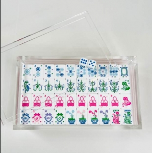 Mahjong Game Set Acrylic Case