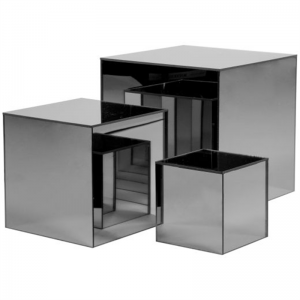 Mirrored square perspex acrylic food buffet stand 