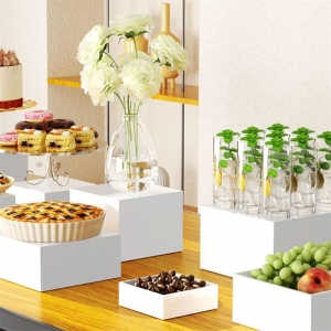DIY luxury acrylic cake buffet riser display stand 