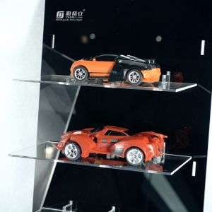 Stackable acrylic model car display storage case 