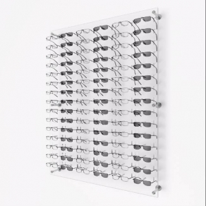 Custom wall mounted acrylic eyewear displays stand 