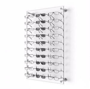 Custom wall mounted acrylic eyewear displays stand 