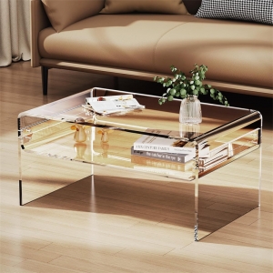 colored acrylic coffee table