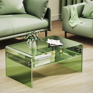 modern lucite coffee table