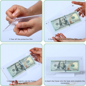 Acrylic Dollar Bill Display Holder 