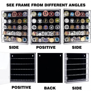 Acrylic Coin Display Case with Shelves 