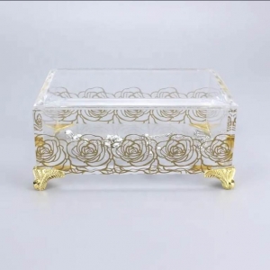 Clear acrylic jewelry box