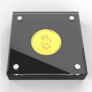 Custom Acrylic Coin Display Box 